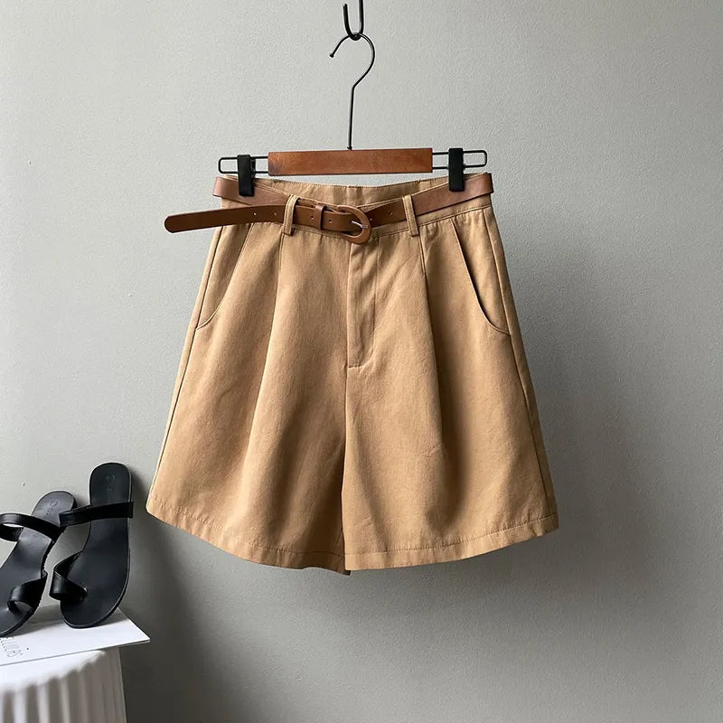 Shorts Liberty™ em Algodão + Cinto - a peça de roupa soltinha para o verão  (SUPER PROMOÇÃO DE BLACK FRIDAY)